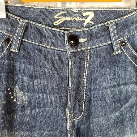 Seven7 Luxe Jeans Sully  Blue 14 Stretch Bootcut NWT - Picture 5 of 15